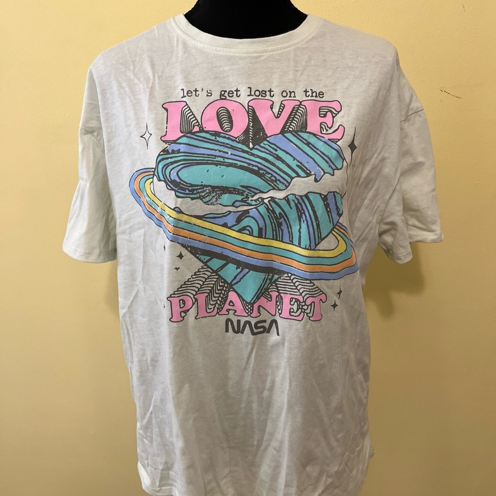 Grayson Threads Graphic Tee with Blue and Pink Accents